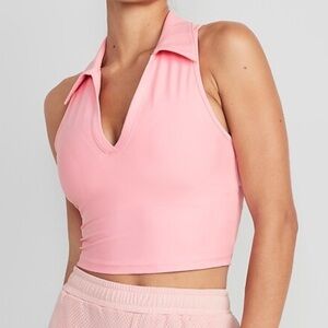Old Navy Fitted PowerSoft Crop Polo